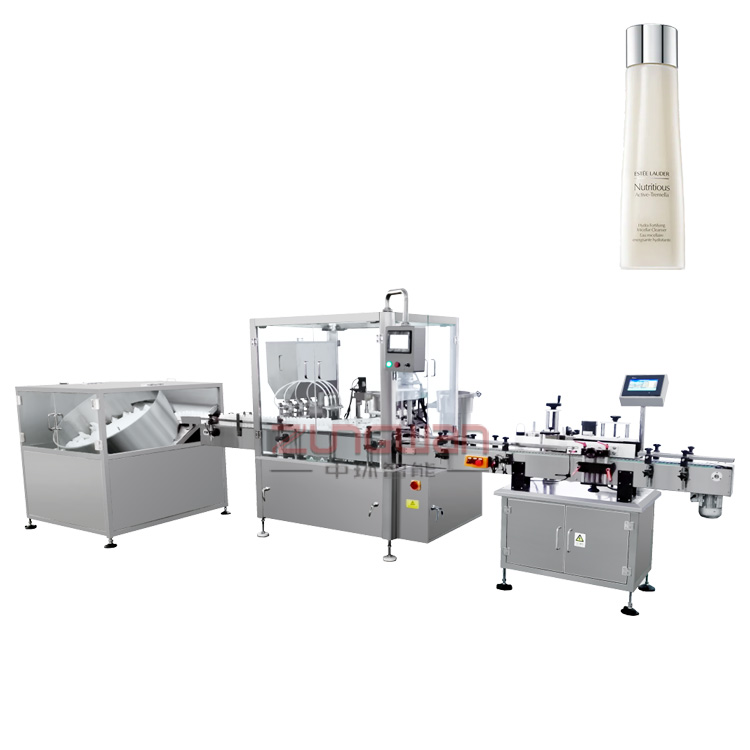 品牌液體灌裝機(jī)，潔顏水灌裝旋蓋機(jī)，全自動(dòng)灌裝生產(chǎn)線制造商