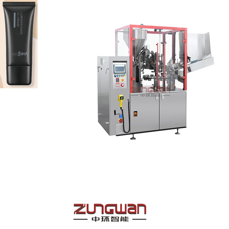 安徽灌裝封尾機(jī)，復(fù)合管充填機(jī)，全自動(dòng)軟管包裝裝盒生產(chǎn)線